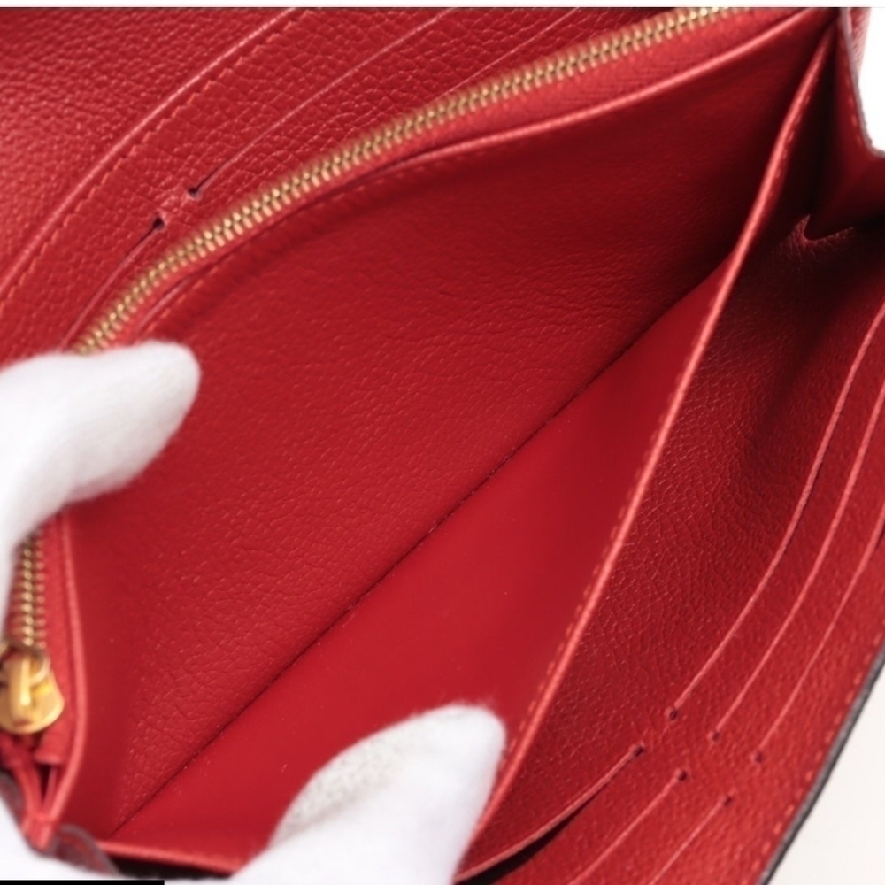 💎Authentic Louis Vuitton Empreinte Sarah Wallet Long Wallets Into Initials - Picture 6 of 13